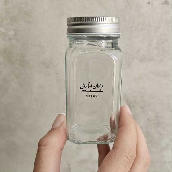 برچسب شفاف مشکی گرد